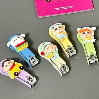 Cartoon new crayon shin-chan nail clippers portable nail scissors manicure clippers for students and children nail clipper girls' hearts slobber kabuto xiaokui 1