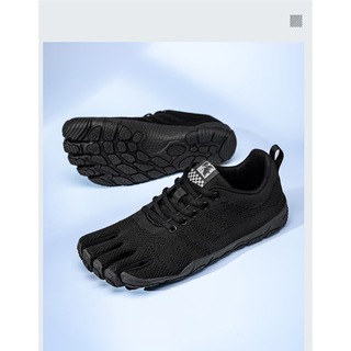 Japanese outdoor five-finger shoes, men's indoor sports fitness shoes, squat weightlifting yoga shoes, women's thumb valgus barefoot shoes, black 666 sports shoes size consultation customer service 38 is too small, take one size larger