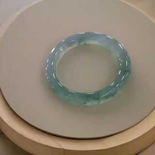 High ice type ice transparent floating flower jade bracelet genuine jade old pit myanmar a goods noble concubine real jade bracelet gift for women