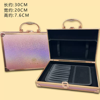 Yusenyi technician's ear picking tool box, professional suitcase, easy to carry, aluminum alloy double layer ear picking box set storage box, new single layer ear picking tool box, colorful