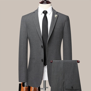 Ax armani 2025 autumn and winter men's high-end suit gray m 170