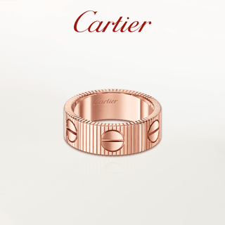Cartier love unlimited rose gold and white gold ring rose gold 52