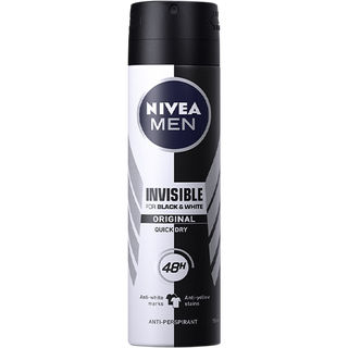 Nivea men's black and white outstanding soothing mist 150ml*2 (summer, anti-perspirant and dry underarms)