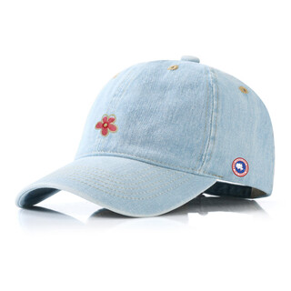 Couodogoose big goose peaked cap denim fashion men's and women's baseball cap versatile casual fashion simple outdoor hat for all seasons light blue