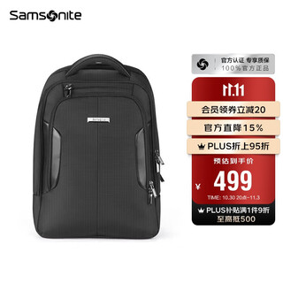 Samsonite computer bag men's backpack business backpack men's bag business elite bp0*09010 black 16.5 capacity