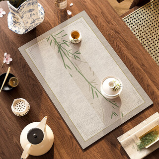Zhixiao new chinese zen style bamboo tea tea mat absorbent tea towel tea table cloth tea table flag table mat bamboo diatom mud soft cushion 25*50cm hot selling size