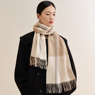 Wanshili cashmere scarf women's winter shawl warm thickened scarf to send girlfriend mother birthday gift box autumn half