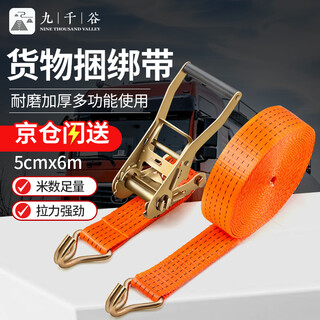 Jiuqiangu truck rope tightener cargo strapping truck cargo tightening strapping rope tensioner trailer rope ratchet brake rope with tensioner + webbing + hook 5cm*6 meters