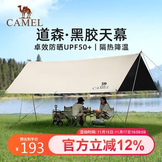 Camel outdoor exquisite camping vinyl canopy tent rainproof and sunproof portable picnic large pergola 1j32263960-2