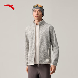 Anta outdoor z brother's same style fire shell earth shell 3.0 antistatic fleece stand collar jacket men's jacket top