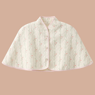 Xinnan pregnant women's shawl autumn and winter universal air cotton sandwich confinement anti-warm wind breastfeeding postpartum pregnancy cloak pink floral confinement shawl four seasons one size