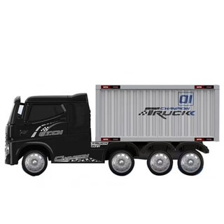Guardian laoren truck can seat people in remote-controlled driving container truck head children's electric car children's toy car tibet and xinjiang high-end black large battery fast charging four-wheel drive + remote control driving + container + leather seat + foam four-wheel drive
