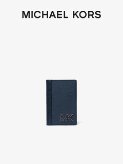 Michael kors mk hudson men's leather coin purse ns navy blue 406