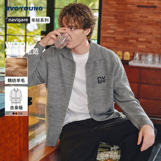 Navigare italian small sailing ship 25 autumn and winter new men's knitted cardigan with wool lapel sweater jacket 3344095501