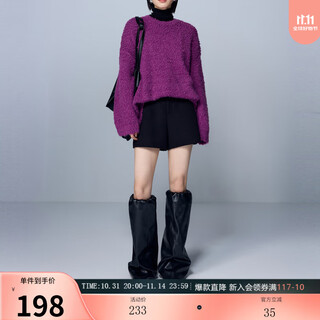 Tricolor sheep wool 2025 winter new double-sided wool casual pants shorts boot pants women black l 165/72a