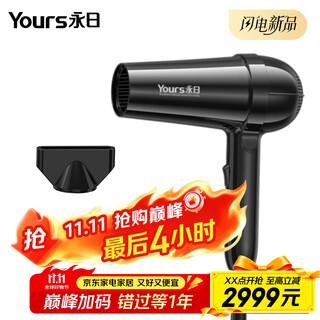 Yongri (yongri) household hair dryer 2100w professional high-power floral dormitory family high wind constant temperature hair dryer national subsidy mother's day gift