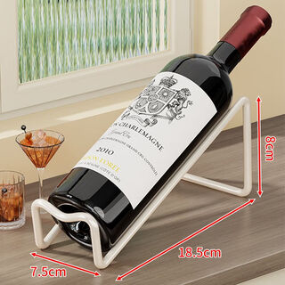 Tanbeiman red wine display rack red wine rack light luxury ornaments diagonally placed wine cabinet table porch display rack wine bottle storage rack wine stand white
