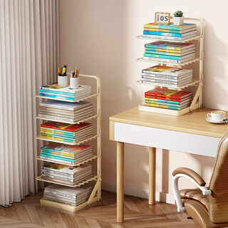 Anya subject classification storage rack student desktop book storage shelf desk a4 file organization artifact layered bookshelf