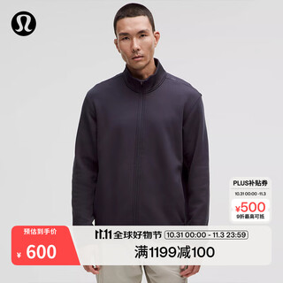 Lululemon丨zeroed in men's sports jacket *fleece wicking lm3fqcs night black xs