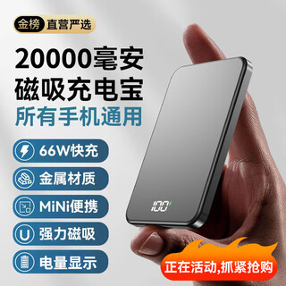 Haoyi 3c certification 20000mah丨can be used on airplanes apple magnetic power bank magsafe wireless ultra-thin compact portable power bank iphone16 external battery 20000-deep space gray high-end hidden digital display can be used on airplanes national same day/next day delivery support super fast charging丨