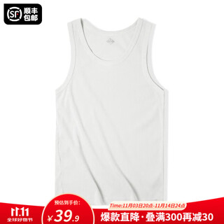 Madden workwear american cotton vest men's fitness old man undershirt sleeveless t-shirt hurdle heavy thread vest basement silver white get 2 pieces for 5 yuan off/running vest xl (slim version, one size larger)