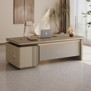 Small boss desk light luxury simple modern executive president desk executive desk office bookcase table and chair combination size and color support customization