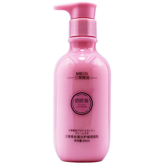 Sanrong beauty silk curl protector elastin styling care cream curly hair styling moisturizing hair care scratching curl beauty silk curl protector elastin 300ml 1 bottle