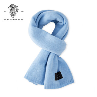 Joseph abboud 100% wool international luxury brand scarf new year gift warm and versatile lake blue scarf lake blue no specifications