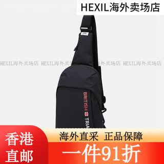 Descente 25 new team pack men's sports crossbody bag fashion pattern versatile waist bag black black