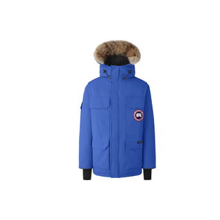 加拿大鹅（Canada Goose）Expedition远征系列 PBI北极熊 滑雪季 红标08款连帽纯色羽绒服 蓝色 S