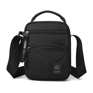 New men's outdoor crossbody bag sports and casual men's shoulder bag multifunctional trendy small bag black