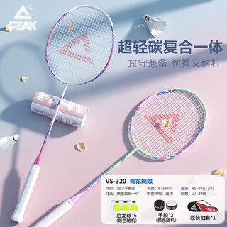 匹克羽毛球拍对拍套装超轻碳素拍防断线耐打训练比赛成人学生
