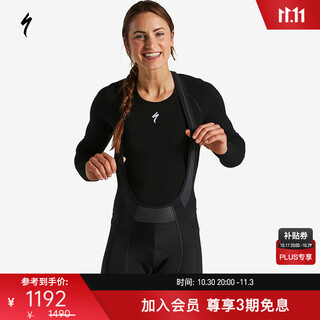 Specialized lightning sl expert softshell men's and women's road cycling warm bib bib trousers black women's xs