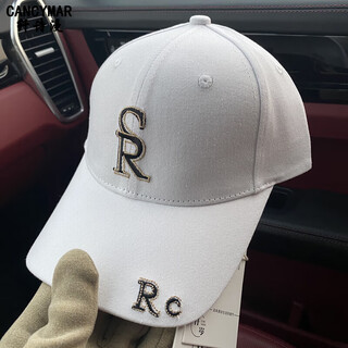 Cancymar hat women's korean version of the trendy brand versatile peaked cap for men 2025 fashionable embroidery couple baseball cap for women flagship model white adjustable