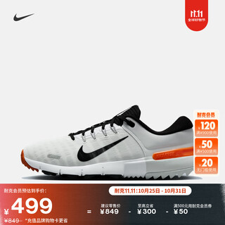 Nike men's and women's cushioning golf shoes for winter couples reflective sports nike free golf fn0332 103 white/black/eye-catching orange 38