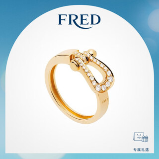 Fred (fred) ju jingyi's same model force 10 series medium 18k gold full-set diamond ring pair of stars 18k gold and diamonds 56