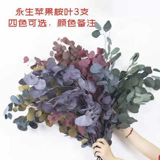 Dried flower bouquets, immortal flowers, diy flower materials, living room home flower arrangements, wheat ears, roses, gypsophila, eucalyptus leaves, immortal apple eucalyptus leaves