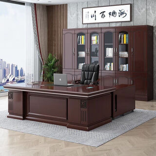 Boss desk office executive desk president desk single supervisor desk manager desk and chair combination simple modern office 1.8 meter boss desk single table