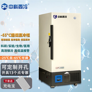中科西冷超低温冰箱-80 商用立式科研实验冰柜-60度 医用疫苗-40低温冷冻柜 机械零件冷装工业深冷保存箱 DL-378(-65)760×765×1975mm