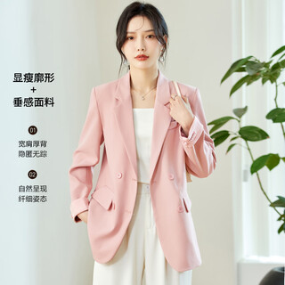 Terre bleue coat for women 2025 new autumn style high-end fashion lapel double-breasted national style casual small suit