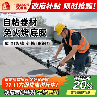 雨虹防水SBS防水卷材自粘屋顶 屋顶防水补漏材料耐高温防晒 防水补漏王