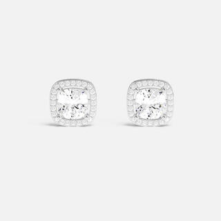 Apm monaco square stud silver earrings fashionable simple temperament jewelry gifts for your girlfriend