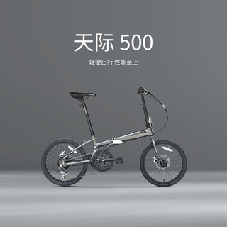 Oyama folding bicycle 20-inch 14-speed aluminum alloy folding frame for men and women tianji-500 full set of shimano 14-speed dual disc brakes 5-year warranty gray