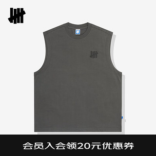 Undefeated five stripes official summer new product trendy sports style icon sleeveless vest for men and women brown black m