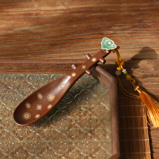 Hanqingtang creative chinese retro celadon tea spoon longquan kiln ceramic tea set tea utensils tea spoon tea accessories