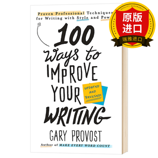 Genuine english original version 100 ways to improve your writing 100 ways to improve your writing self-improvement gary provost writing reference book full english version