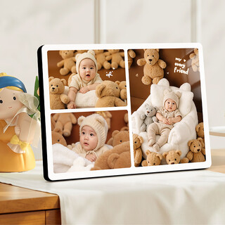 Youlemei photo frames, table settings, customized photos, washed photos, made into family portraits, wedding photos, hanging on the wall, photo printing and photo albums for babies, mirror cold carving, three-square grid of time, vertical photos recommended for best value for money