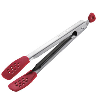 Onlycook grilled steak special clip 304 stainless steel barbecue clip barbecue kitchen silicone food food clip red