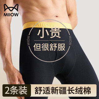 Catman 2 pieces pure cotton men's autumn pants men's 25 new thin leggings tights warm cotton woolen pants