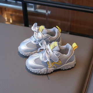 Terranis yangma recommends 2025 spring and autumn new style breathable functional shoes for infants and young children 0-1 years old 3 boys soft sole lightweight non-slip gray 16_inner length 12cm